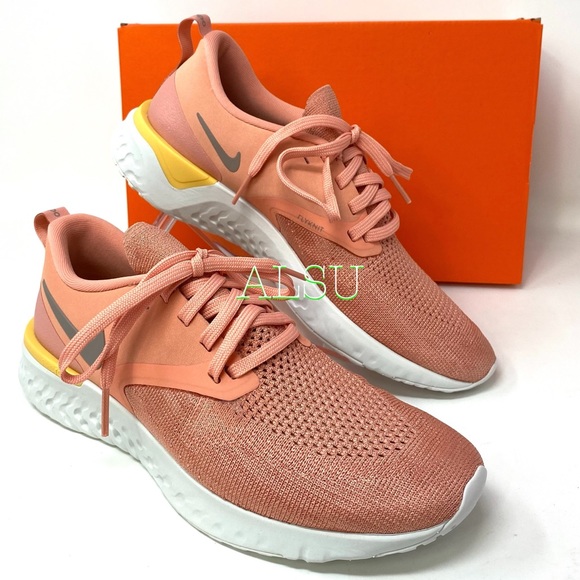 🌿Sale🌿 Nike Odyssey React 2 Flyknit Pink Quartz Women’s AH1016 602 - Picture 9 of 11